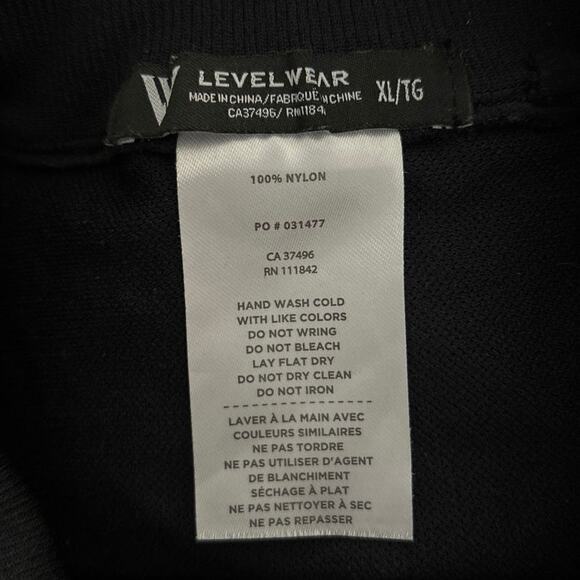Levelwear Level Wear Men’s Size XL Quarter 1/4 Zip Vest Golf Golfing Black - Picture 3 of 3